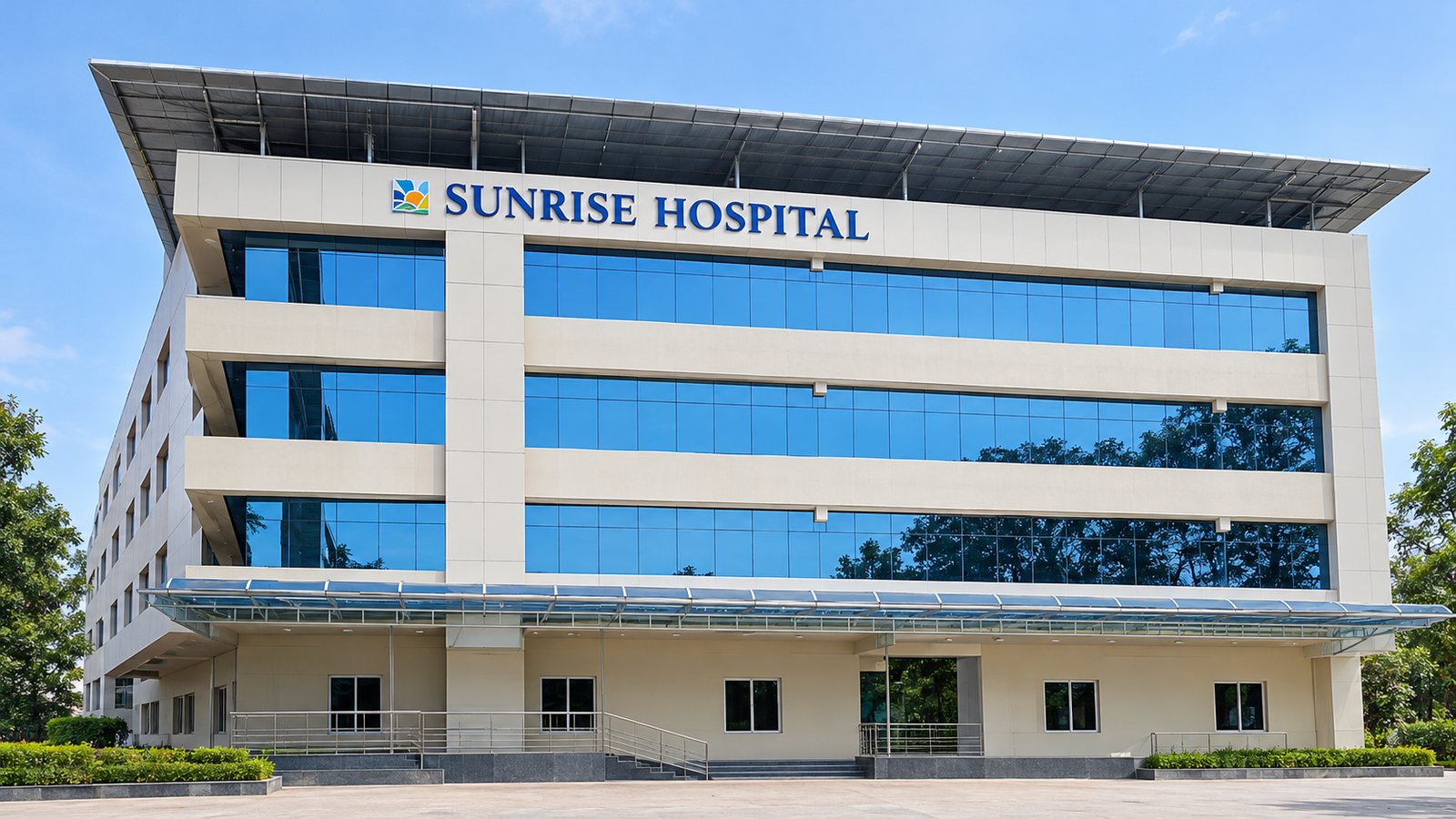 Sunrise Hospital Modern Facade